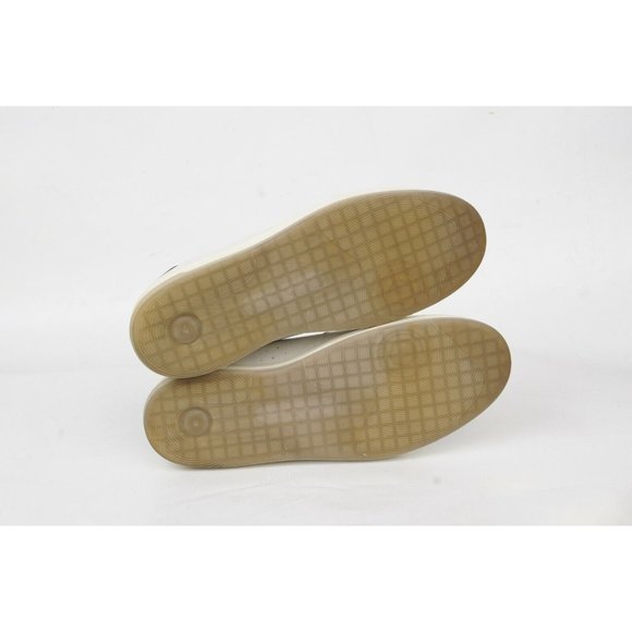 Ecco Beige Leather Perforated Toe Comfort Sneaker Shoe Mens 46 US 12-12.5 Casual - Picture 11 of 12